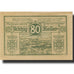 Banknote, Austria, Kremsmunster, 80Heller, paysage, 1920 UNC(63) Mehl:FS 476IIIc