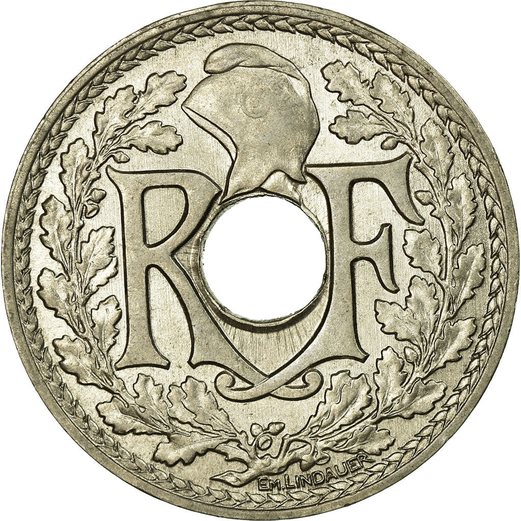 Coin, France, Lindauer, 25 Centimes, 1917, AU(55-58), Nickel, KM:867