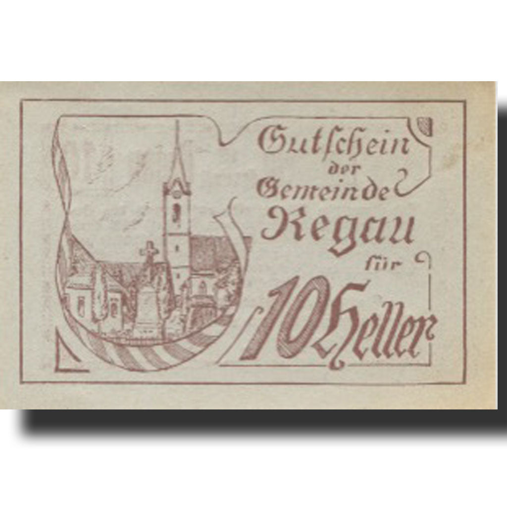 Banknote, Austria, Regau, 10 Heller, Eglise 1920-04-08, UNC(63), Mehl:FS 825