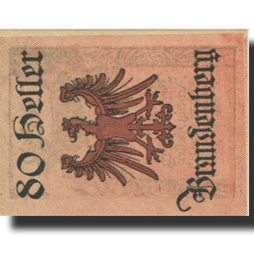 Banknote, Austria, Brandenberg, 80 Heller, cerf 2, 1920 UNC(63) Mehl:FS 99a