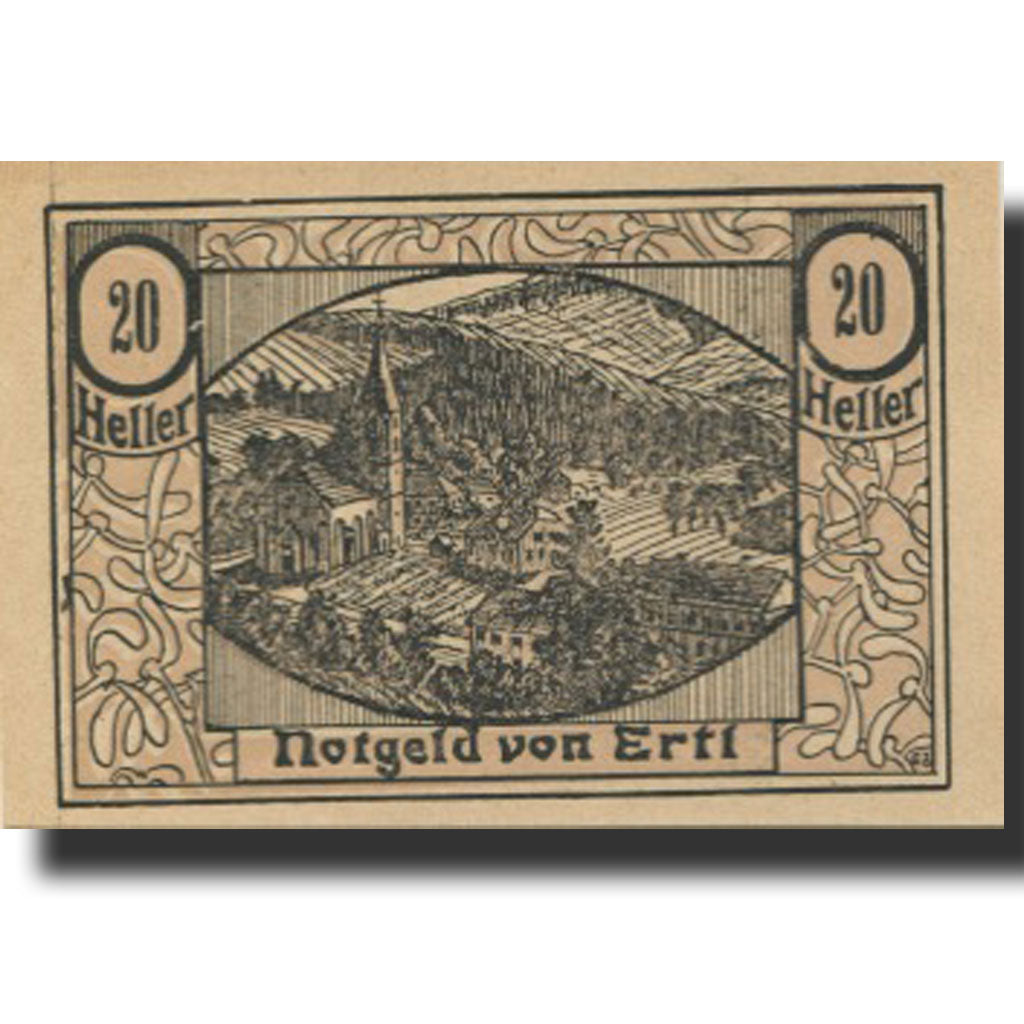 Billet, Autriche, Ertl, 20 Heller, village, 1920, 1920-12-30, SPL, Mehl:FS 185a