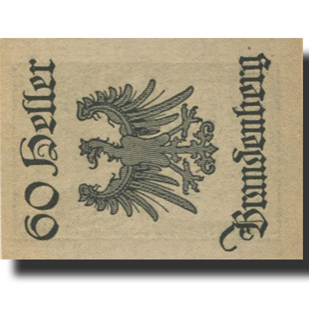 Banknote, Austria, Brandenberg, 60 Heller, cerf 1, 1920 UNC(63) Mehl:FS 99bA