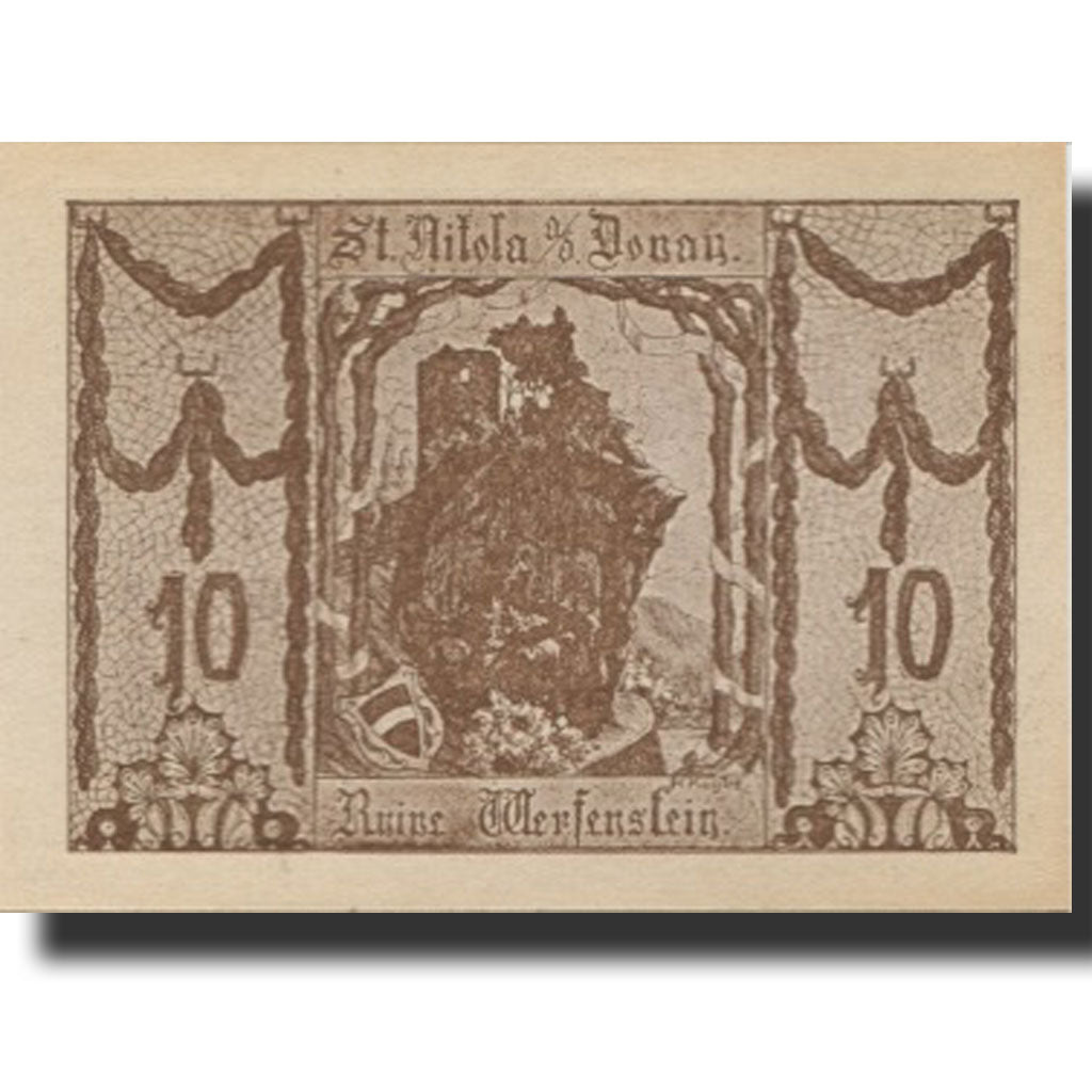 Banknote, Austria, St Nikola, 10 Heller, Blason, 1920 UNC(63) Mehl:FS 914IIIa