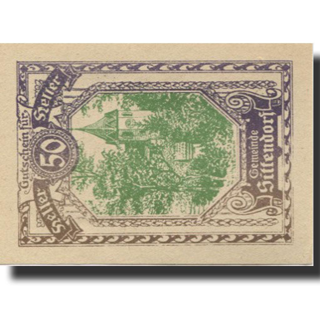 Banknote, Austria, Sittendorf, 50 Heller, Eglise, UNC(63), Mehl:FS 1001a