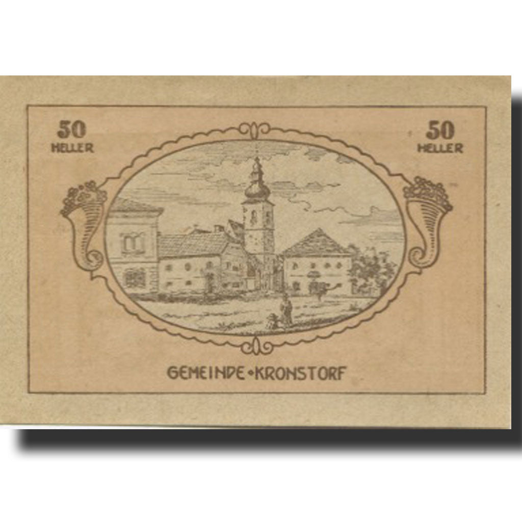 Banknote, Austria, Kronstorf, 50 Heller, village, 1920 UNC(63) Mehl:FS 486a