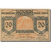 Banknote, Austria, Ferschnitz, 20 Heller, Eglise, 1920 UNC(63) Mehl:FS 198a