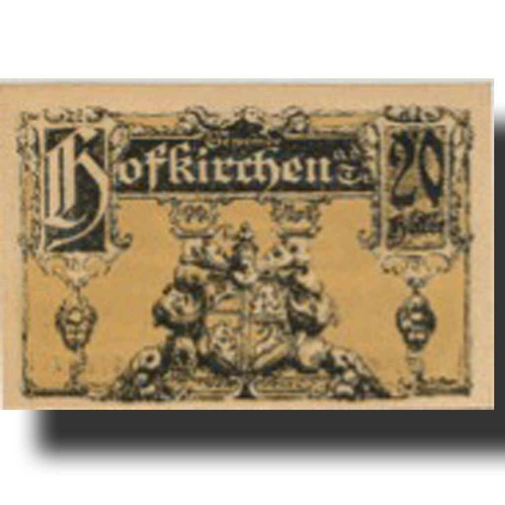 Banknote, Austria, Hofkirchen, 20 Heller, Blason, 1921 UNC(63) Mehl:FS 358a