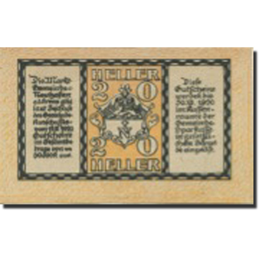 Banknote, Austria, Neuhofen, 20 Heller, village, 1920 UNC(63) Mehl:FS 648a
