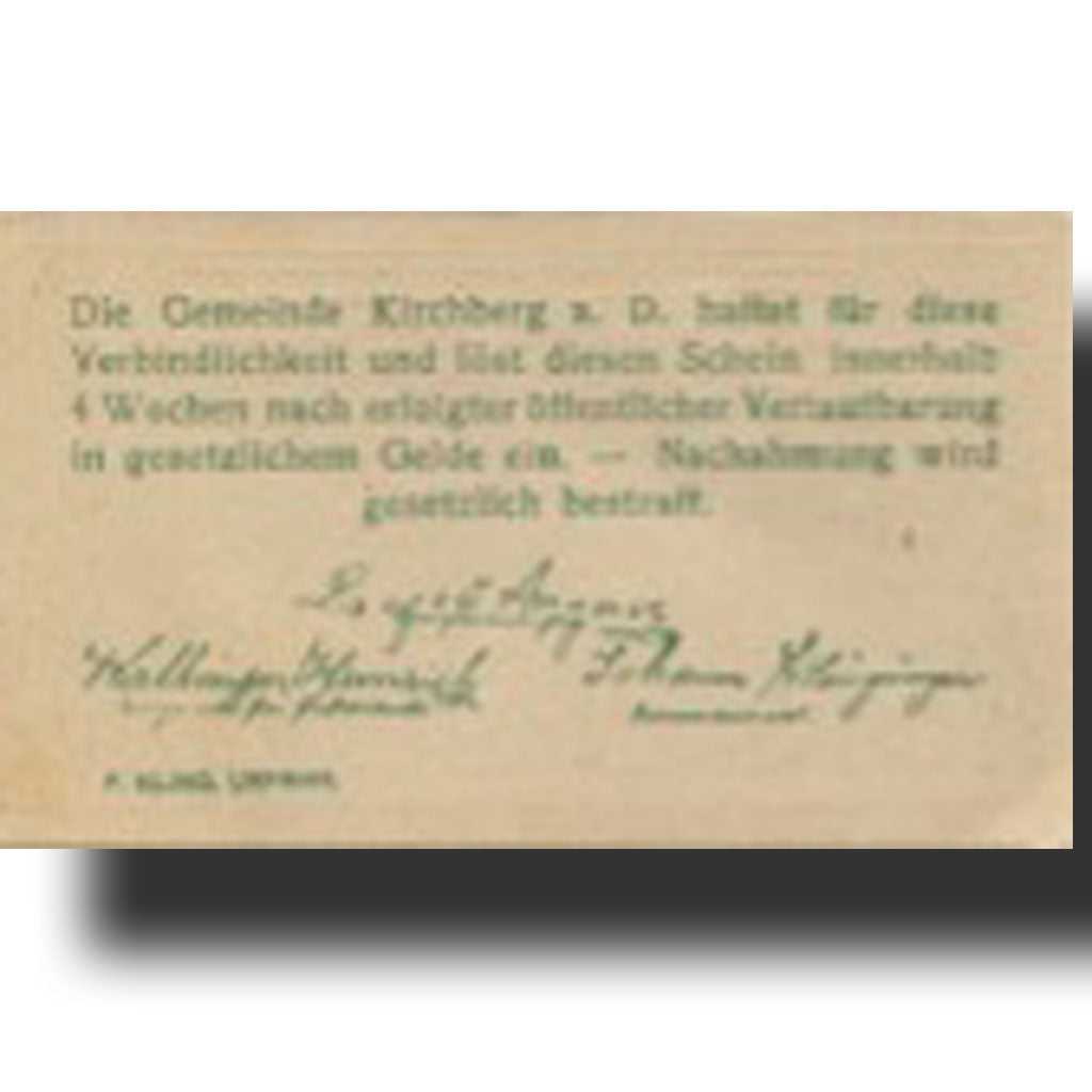 Banknote, Austria, Kirchberg, 10 Heller, village, UNC(63), Mehl:FS 441b
