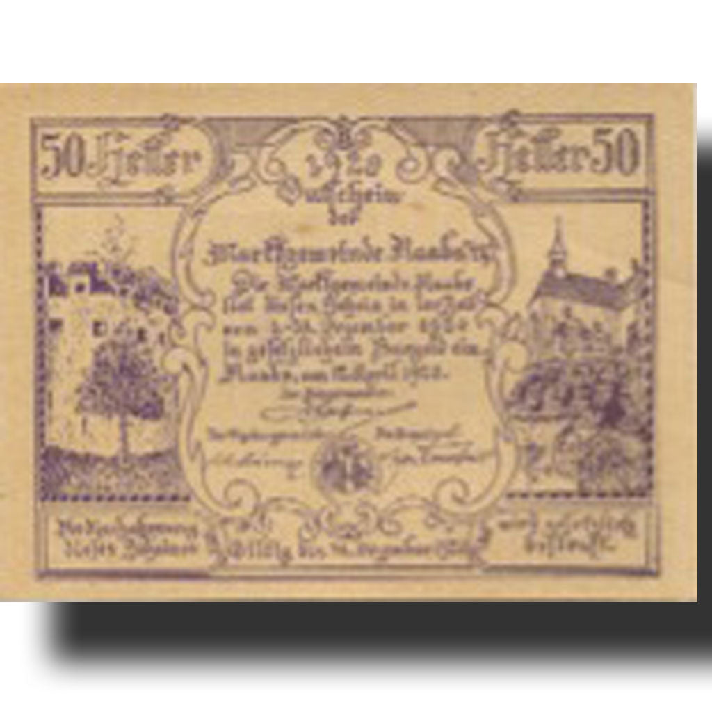 Banknote, Austria, Raabs, 50 Heller, Eglise 1920-12-31, UNC(63), Mehl:FS 806c
