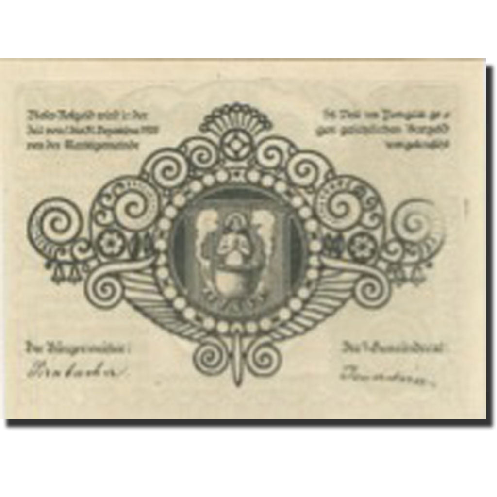 Banconote, Austria, Pongau, 50 Heller, Blason 1920-12-31, SPL, Mehl:FS 945a