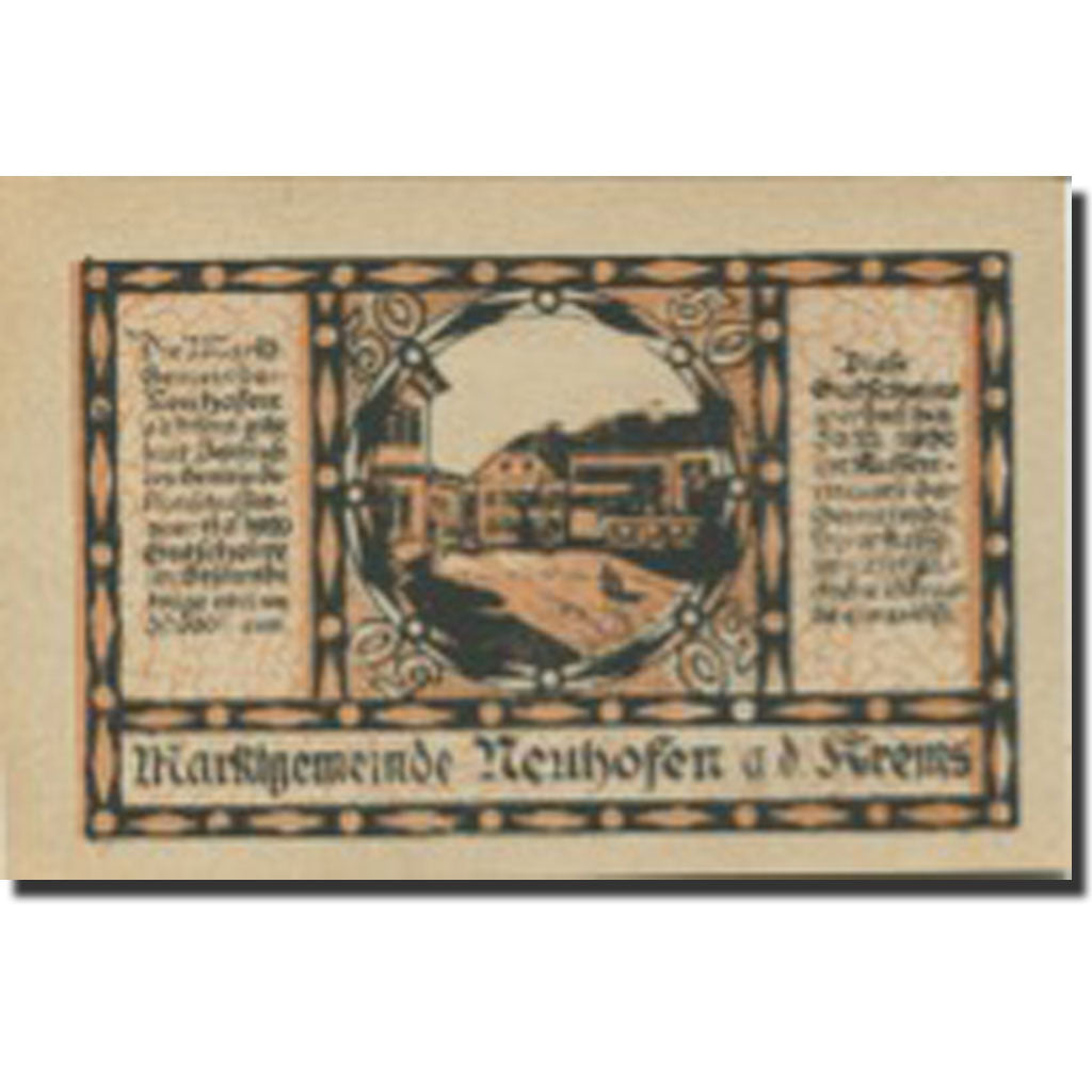 Banconote, Austria, Neuhofen, 50 Heller, rue 1920-12-30, SPL Mehl:FS 648a