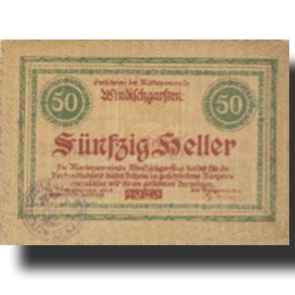 Banknote, Austria Windischgarsten 50Heller montain 1920 UNC(63) Mehl:FS 1245IIa