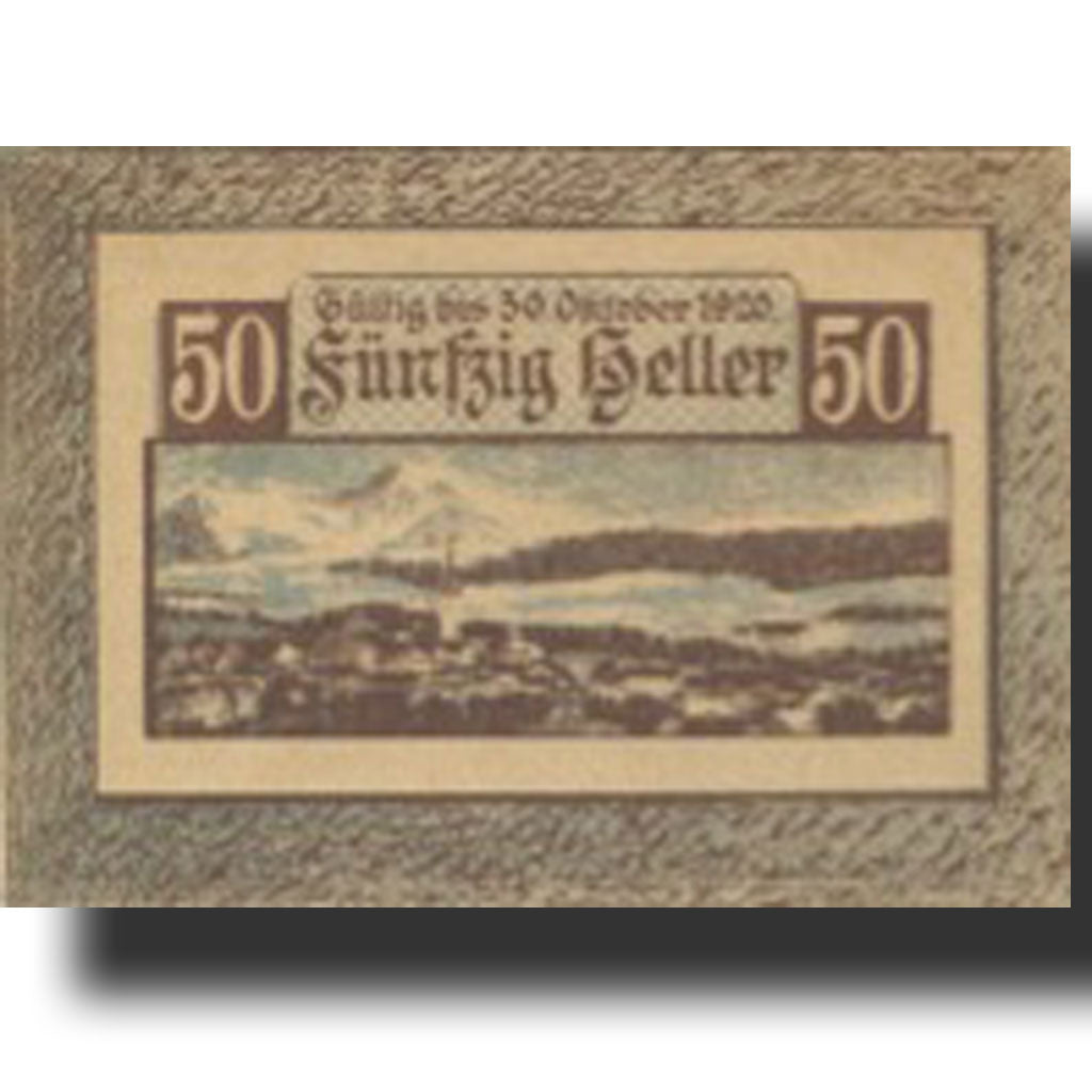 Banknote, Austria Windischgarsten 50Heller montain 1920 UNC(63) Mehl:FS 1245IIa