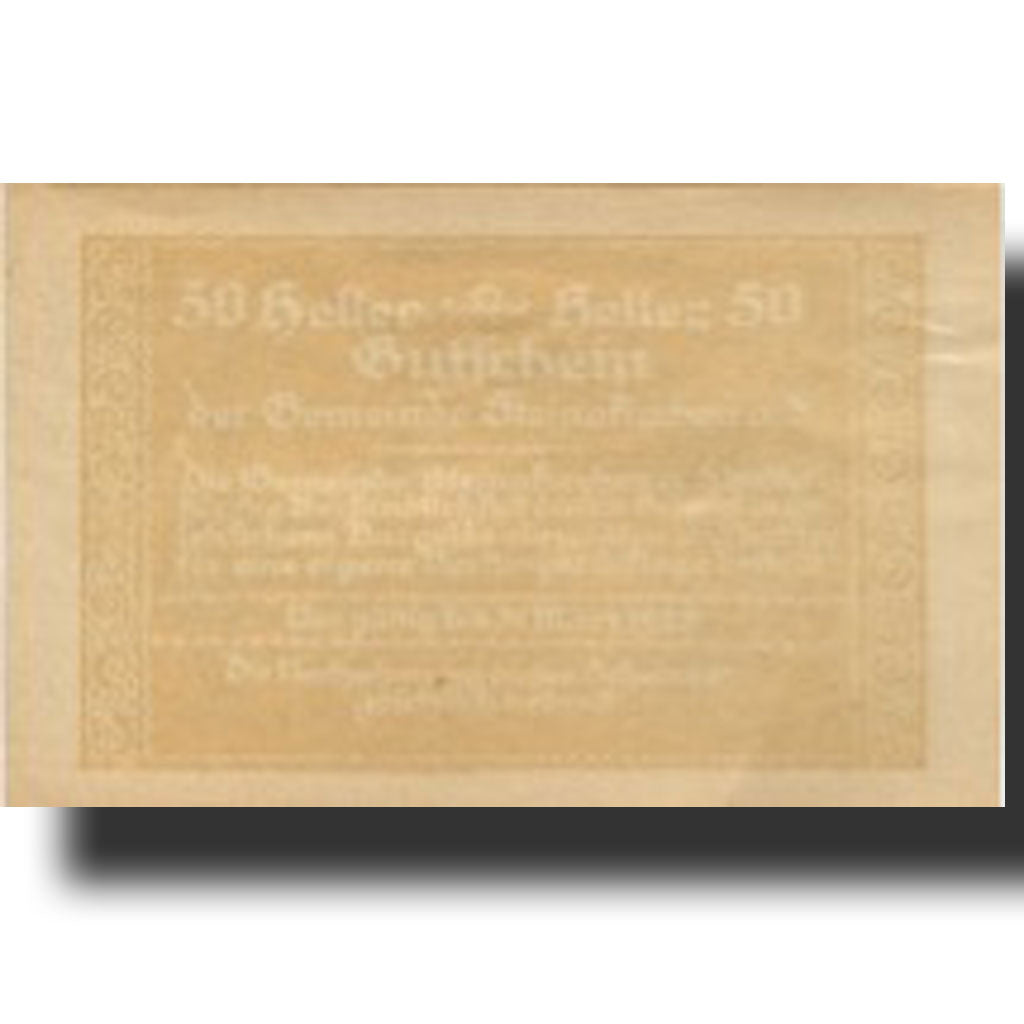 Banknote, Austria, Steinakirchen 50 Heller, village 1922 UNC(63) Mehl:FS 1017IIa