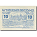 Banknote, Austria, Dross, 10 Heller, château, 1920 UNC(63) Mehl:FS 135.4