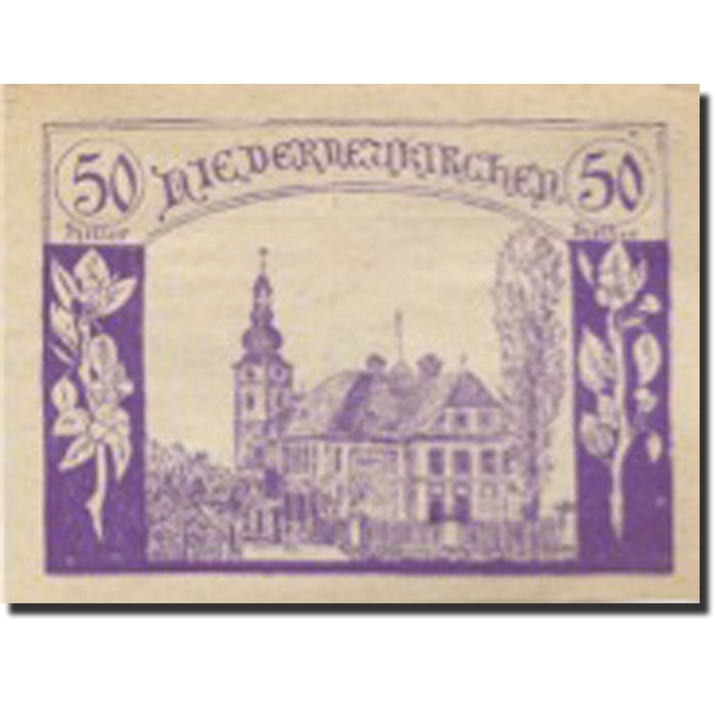 Banknote, Austria, Niederneukirchen 50Heller château 1920 UNC(63) Mehl:FS 670a