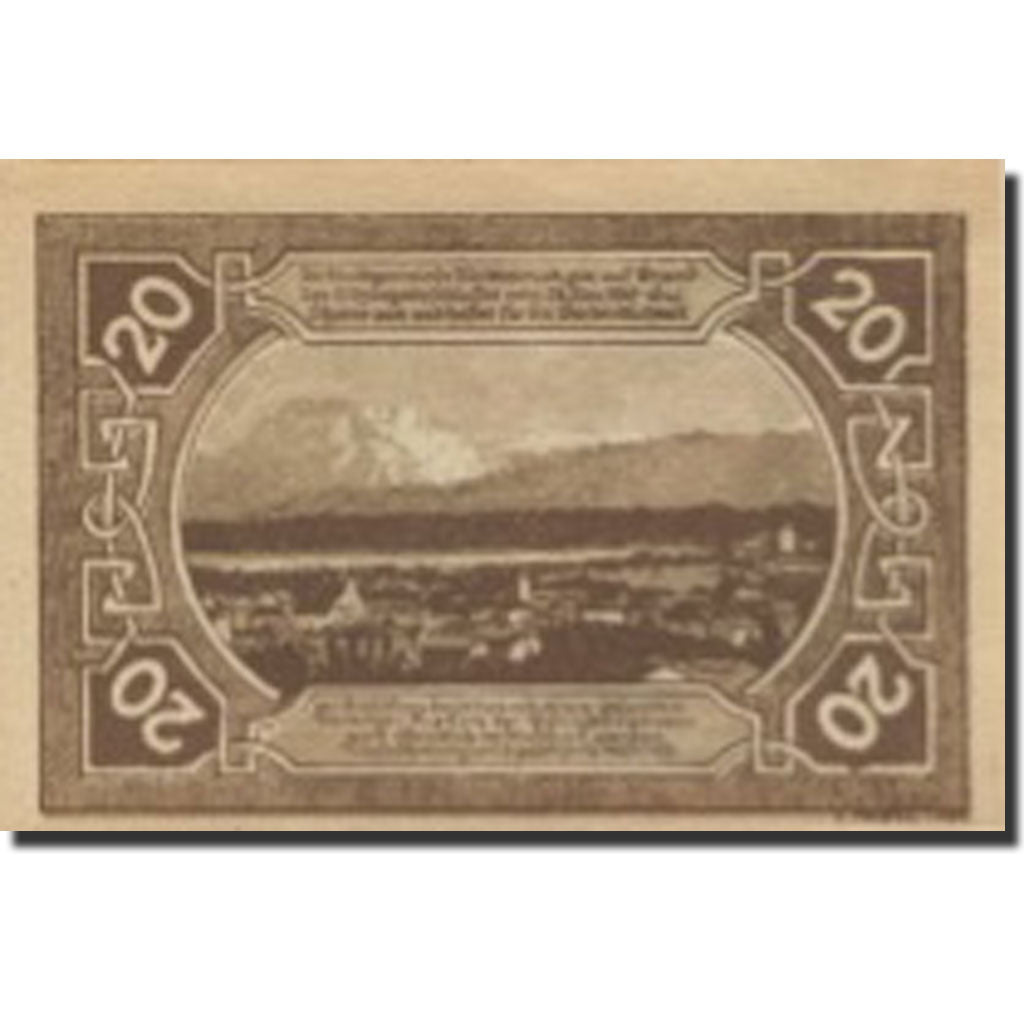 Banknote, Austria, Vocklabruck, 20 Heller, château, 1920 UNC(63) Mehl:FS 1116IIa