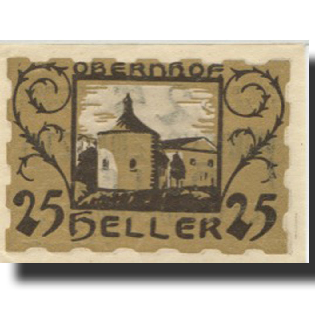 Banknote, Austria, Ulrichsberg, 25 Heller, Eglise, 1920 UNC(63) Mehl:FS 1091a
