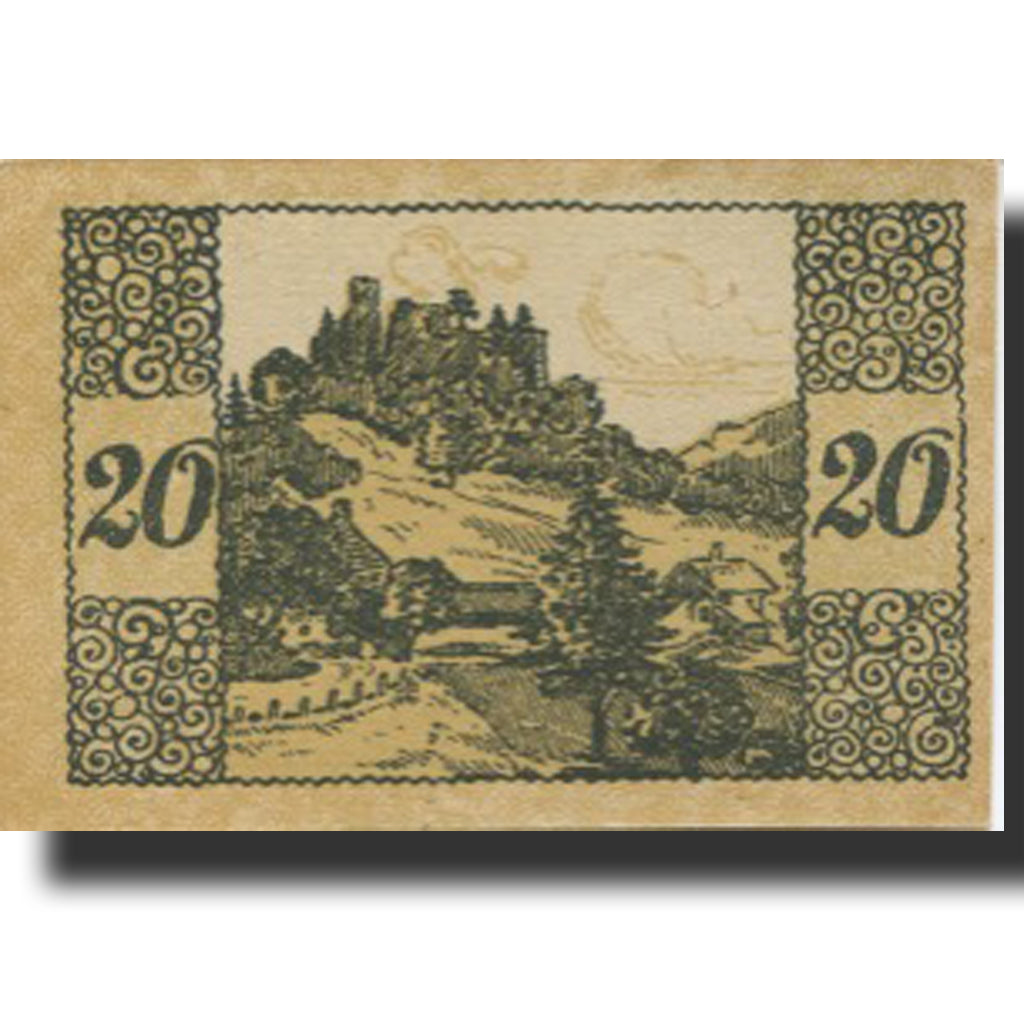 Banknote, Austria, Windegg, 20 Heller, ruine, 1920 UNC(63) Mehl:FS 1241Ia