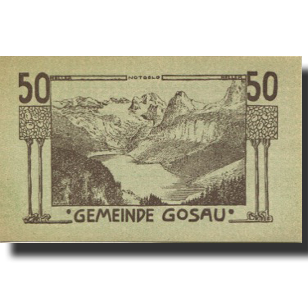 Banknote, Austria, Gosau, 50 Heller, montagne, UNC(63), Mehl:FS 251