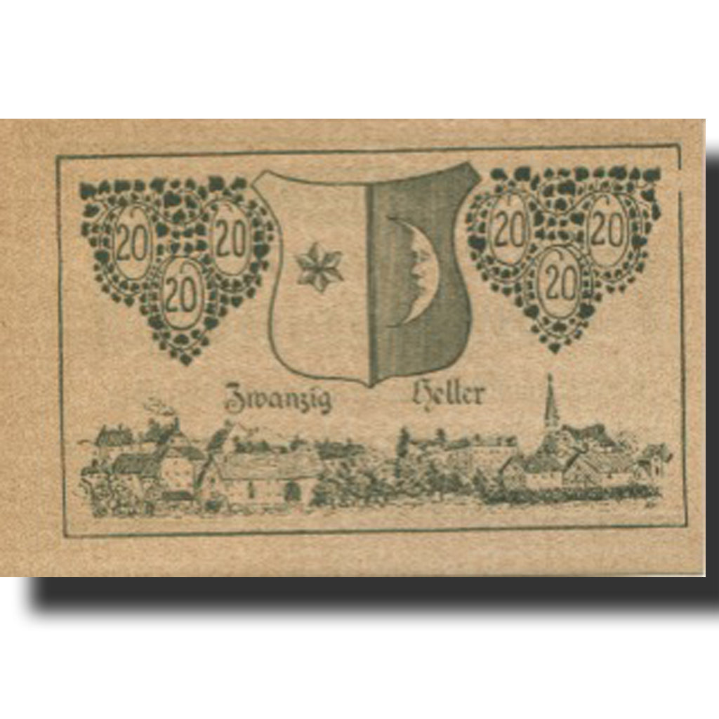 Banknote, Austria, Mattighofen, 20 Heller, Blason, 1920 UNC(63) Mehl:FS 594b