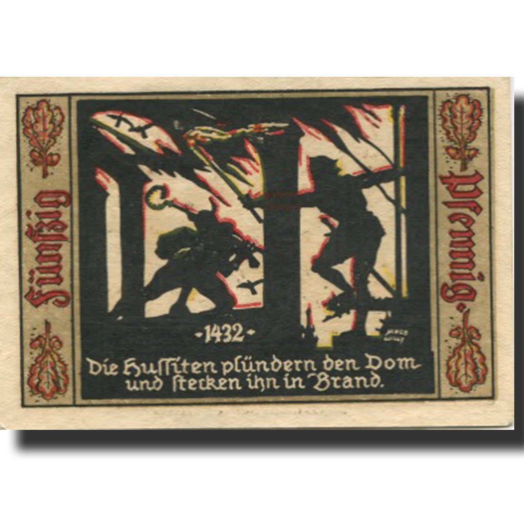 Banknote, Germany, Fürstenwalde, 50 Pfennig, Blason, 1921, UNC(63), Mehl:403.1a
