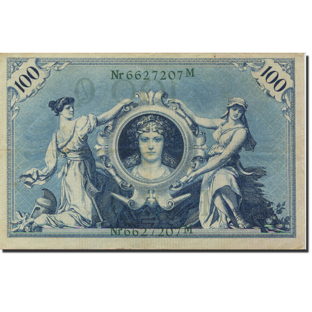 Geldschein, Deutschland, 100 Mark, 1908, 1908-02-07, KM:34, UNZ-