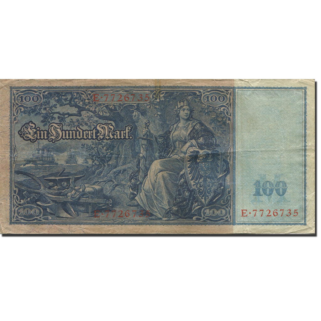 Banknot, Niemcy, 100 Mark, 1910, 1910-04-21, KM:42, VF(20-25)
