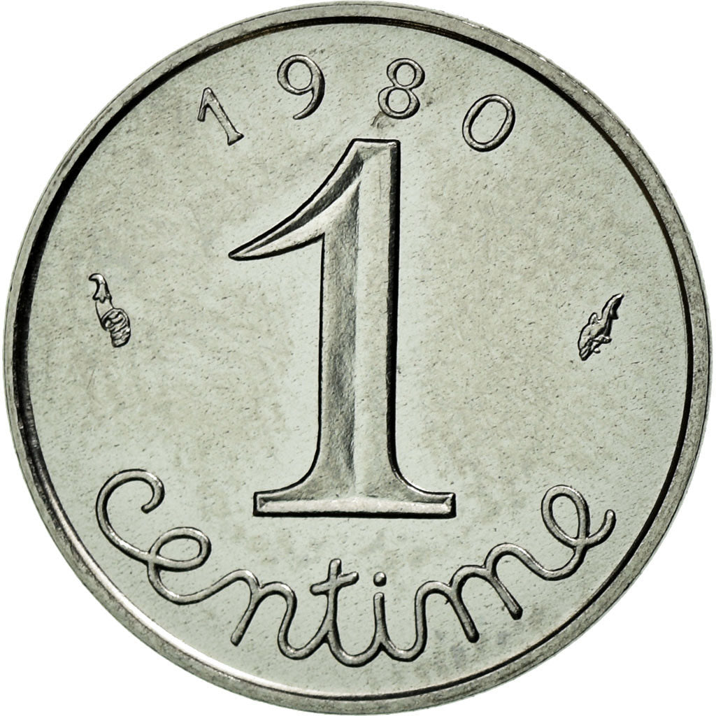 Monnaie, France, Épi, Centime, 1980, FDC, Stainless Steel, KM:928, Gadoury:91