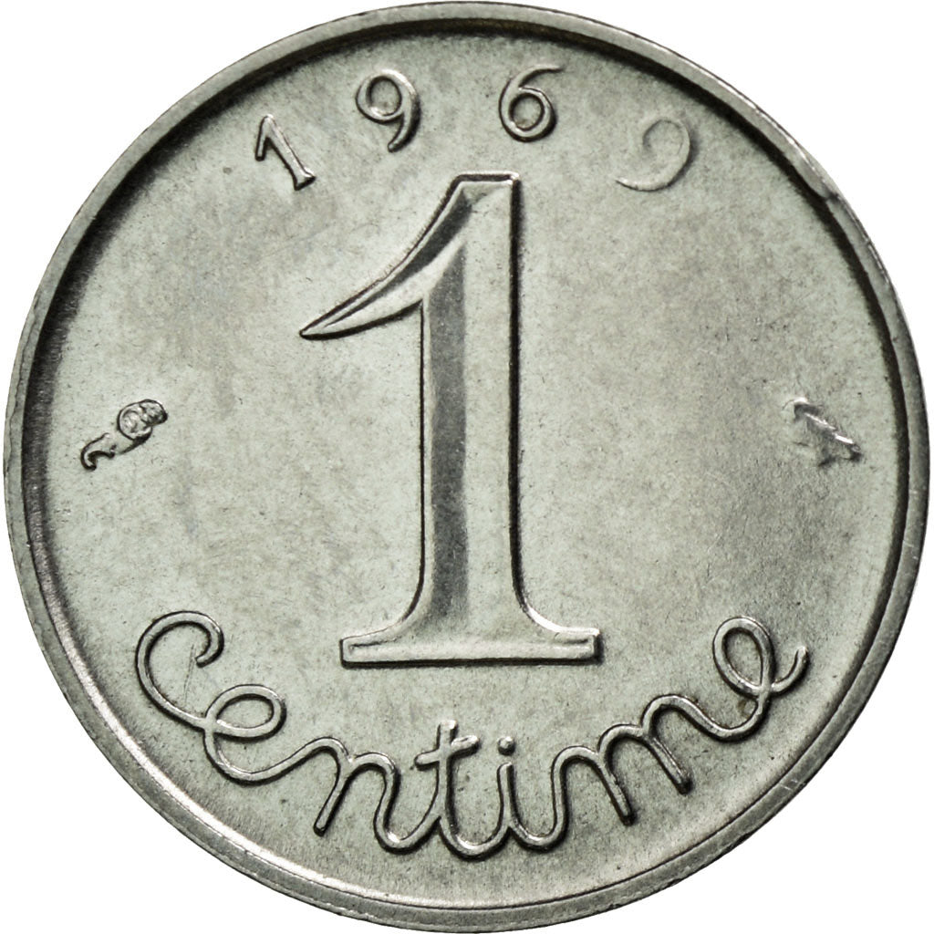 Münze, Frankreich, Épi, Centime, 1969, VZ, Stainless Steel, KM:928, Gadoury:91