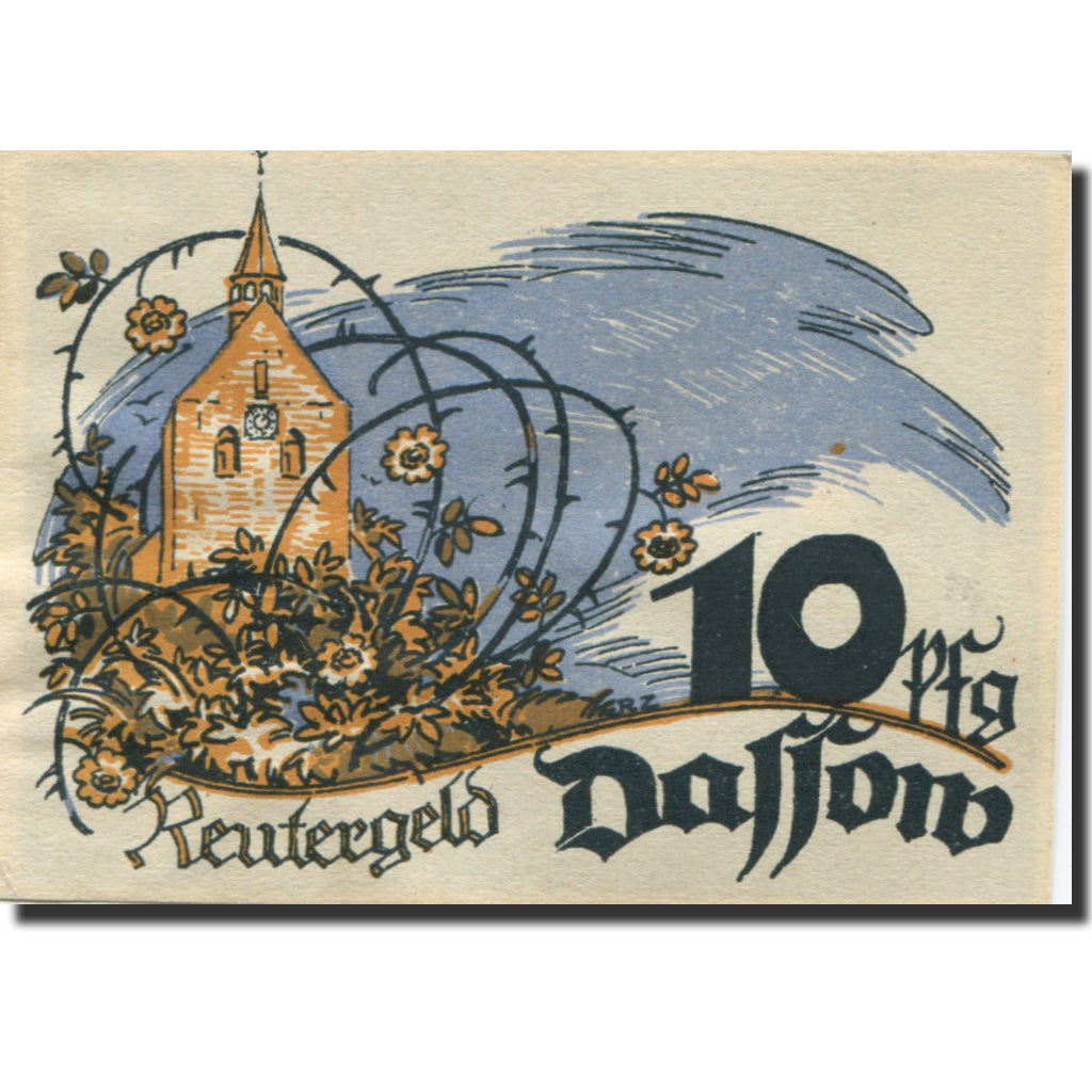 Banknote, Germany, Dassow, 10 Pfennig, Eglise, 1922-05-31, UNC(63) Mehl:260.1