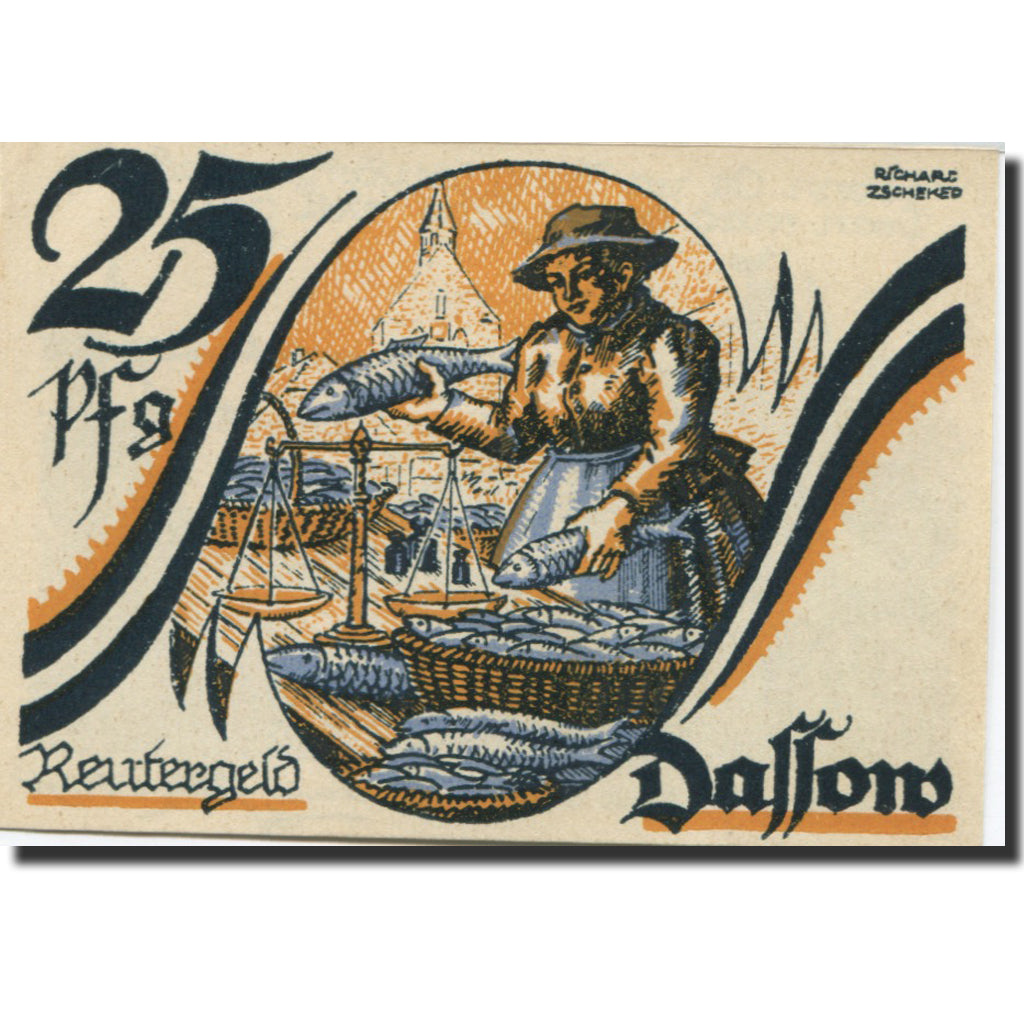 Banknote, Germany, Dassow, 25 Pfennig, criée 1922-05-31, UNC(63) Mehl:260.1