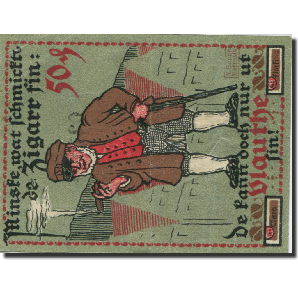Billet, Allemagne, Vlotho, 50 Pfennig, personnage, 1921, TTB+, Mehl:1366.1