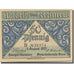 Banknote, Germany, Rehmen, 50 Pfennig, ferme, 1921 UNC(63) Mehl:1108.1