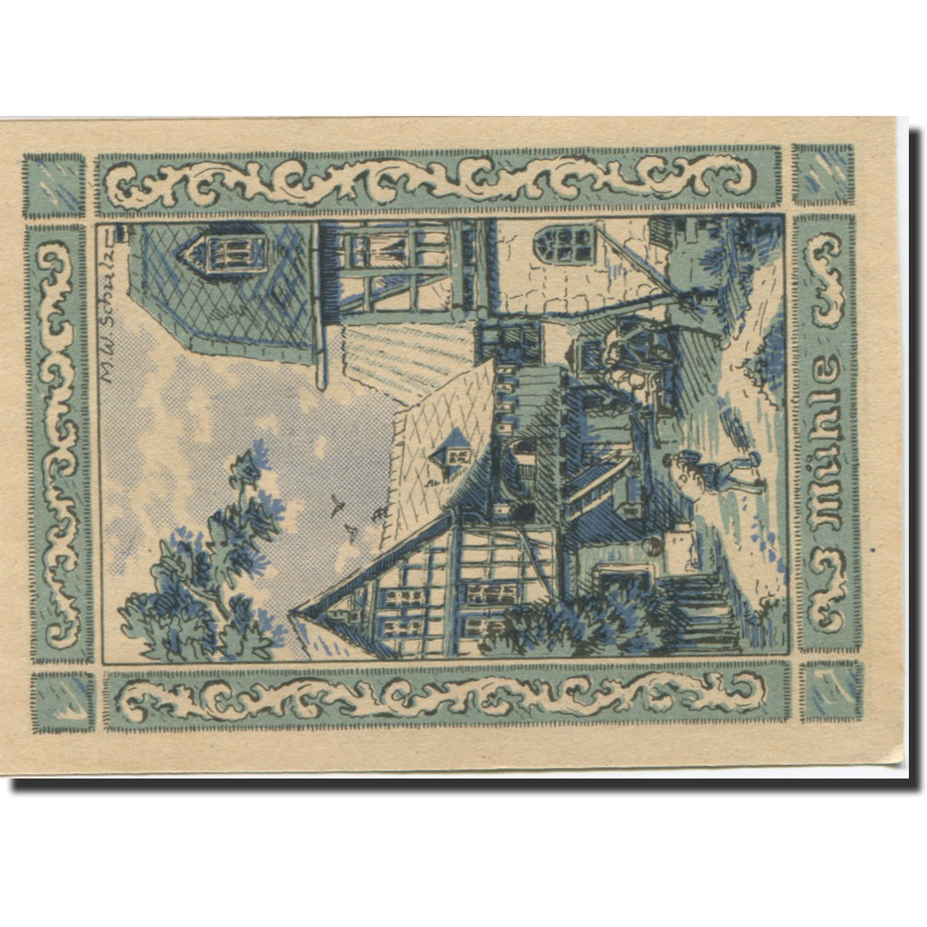 Banknote, Germany, Rehmen, 50 Pfennig, ferme, 1921 UNC(63) Mehl:1108.1