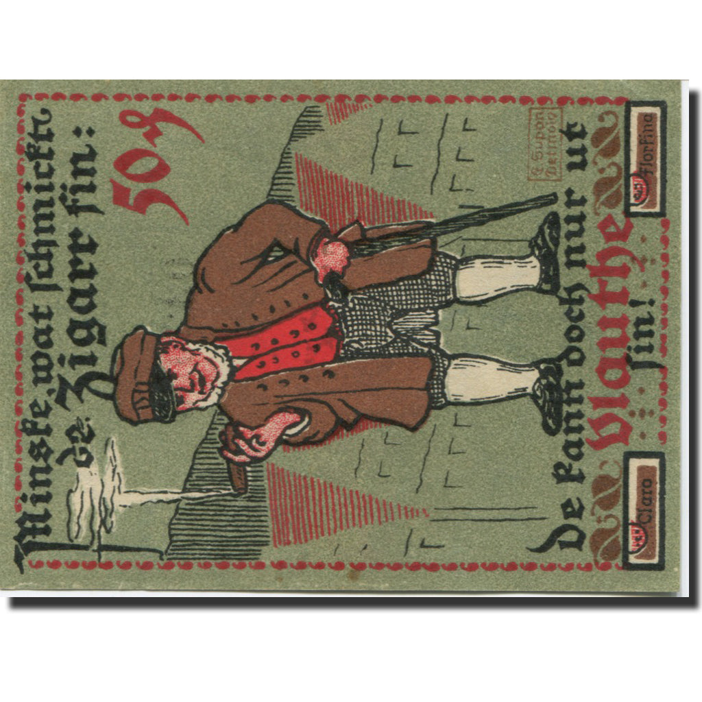 Banknote, Germany, Vlotho, 50 Pfennig, personnage, 1921, UNC(63), Mehl:1365.1b