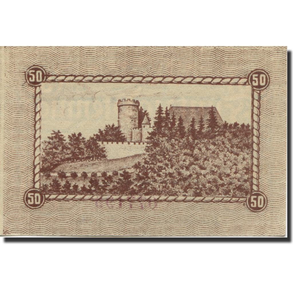 Banknote, Germany, Biedenkopf, 50 Pfennig, château, UNC(63), Mehl:B43.1c