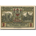 Banknote, Germany, Strasburg, 1 Mark, château, 1921, UNC(63), Mehl:1280.1a
