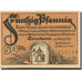 Banknote, Germany, Teuchern, 50 Pfennig, château, 1921, UNC(63), Mehl:1317.1