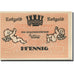 Banknote, Germany, Steinheid, 25 Pfennig, personnage, 1920, UNC(63), Mehl:108.4c