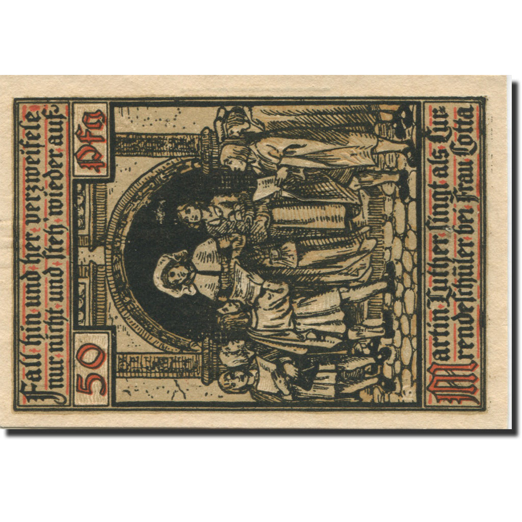 Banknote, Germany, Eisenach, 50 Pfennig, chevalier 2, 1921 UNC(63) Mehl:320.2a