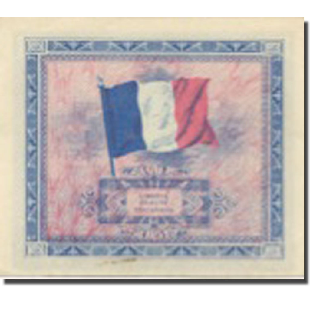 França, 5 Francs, Flag/France, 1944, 1944-06-06, AU(55-58), Fayette:VF 17.02