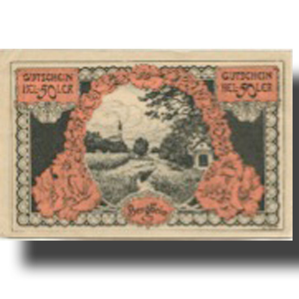 Banconote, Austria, Bergheim, 50 Heller, Eglise 1920-10-31, SPL Mehl:FS 82Ia