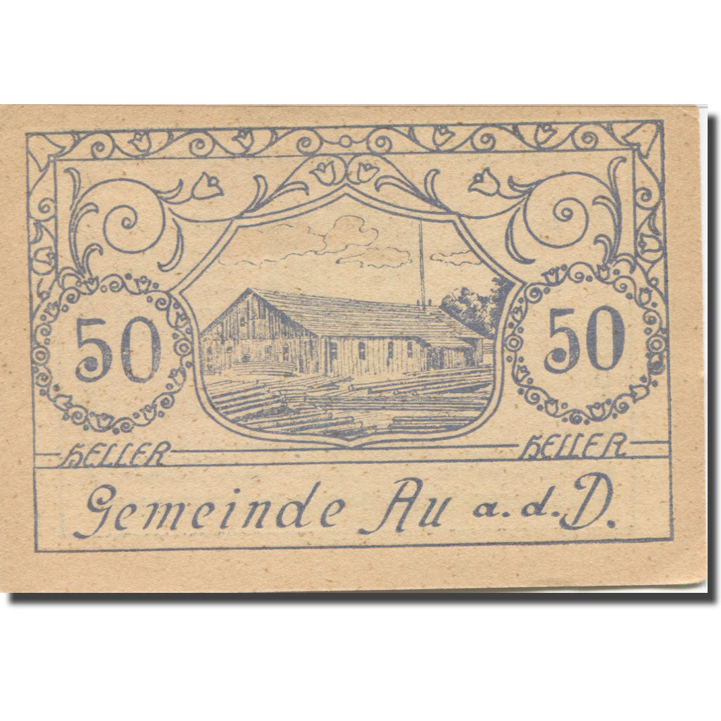 Banknote, Austria, Au a/d D., 50 Heller, Usine, 1920 UNC(63) Mehl:FS 64