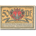 Banknote, Germany, Wittenberge, 50 Pfennig, Blason, EF(40-45), Mehl:1444.1