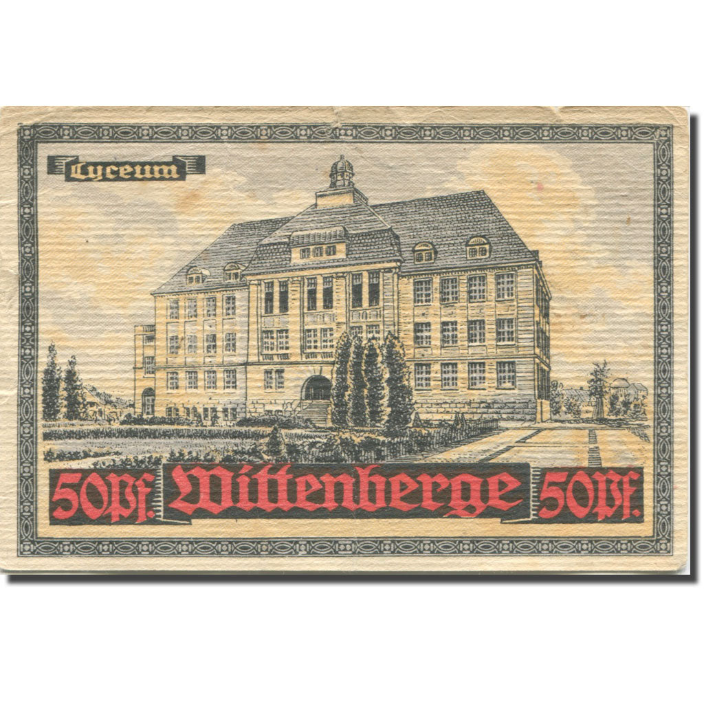 Banknote, Germany, Wittenberge, 50 Pfennig, Blason, EF(40-45), Mehl:1444.1