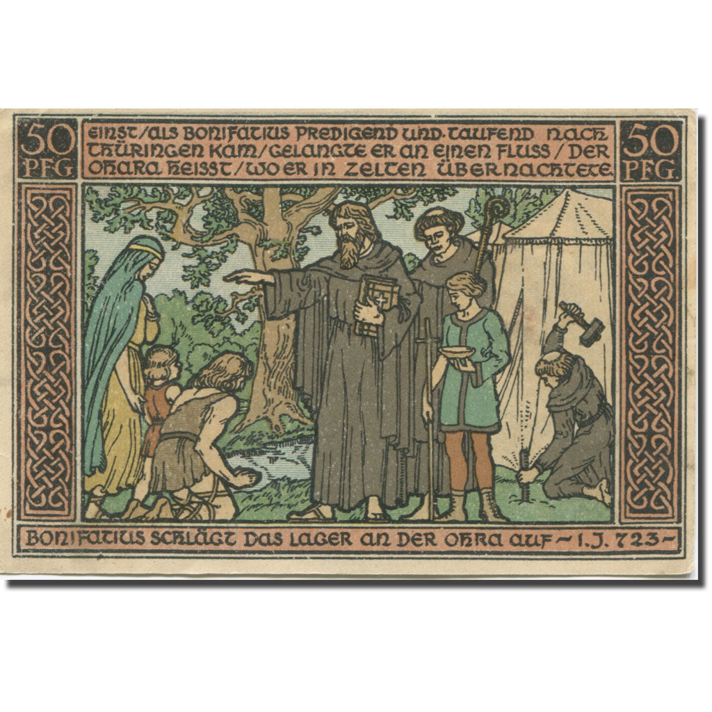 Banconote, Germania, Ohrdruf, 50 Pfennig, personnage, 1921 SPL- Mehl:1012.4