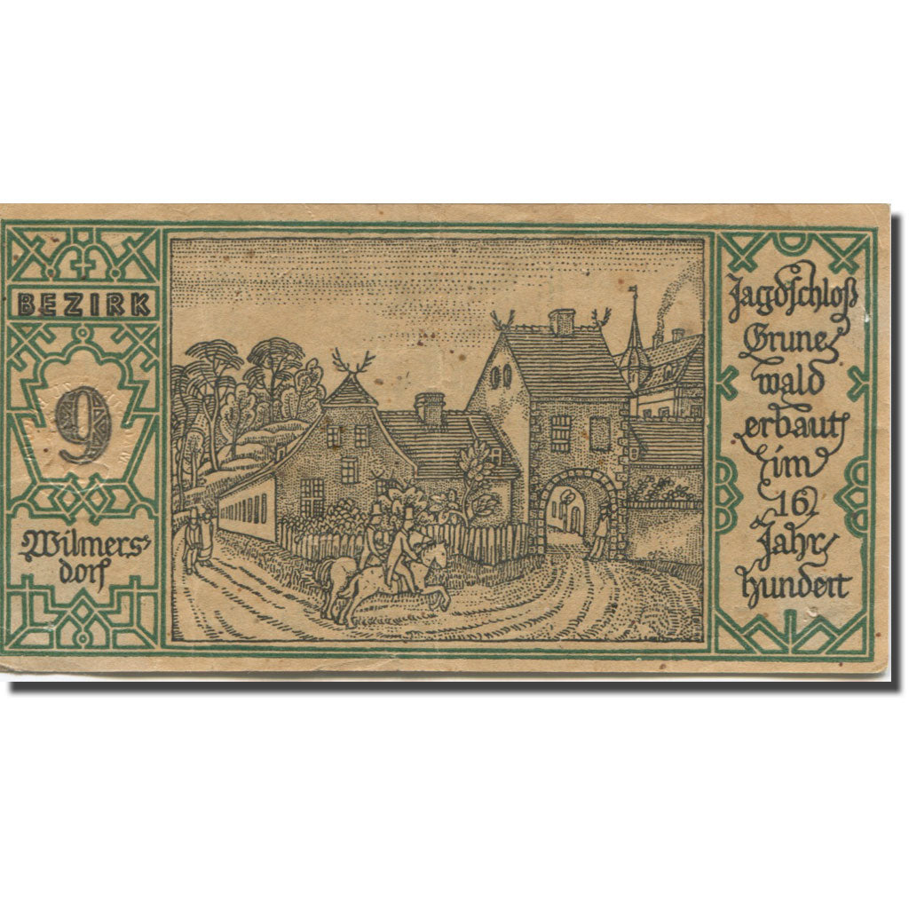 Geldschein, Deutschland, Berlin, 50 Pfennig, ferme 1, 1921, VZ Mehl:FS 92.1