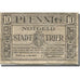 Banknote, Germany, Trier, 10 Pfennig, Blason, 1920 VF(20-25) Mehl:T27.6a